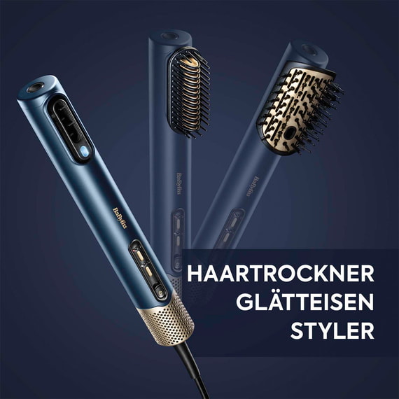 Warmluftbürste Air Wand Blau/Gold AS6550CHE