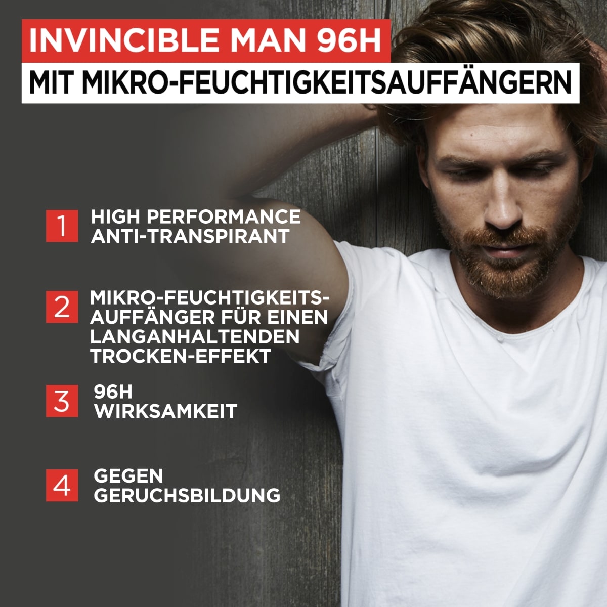 Deo Spray Invincible Man 96h