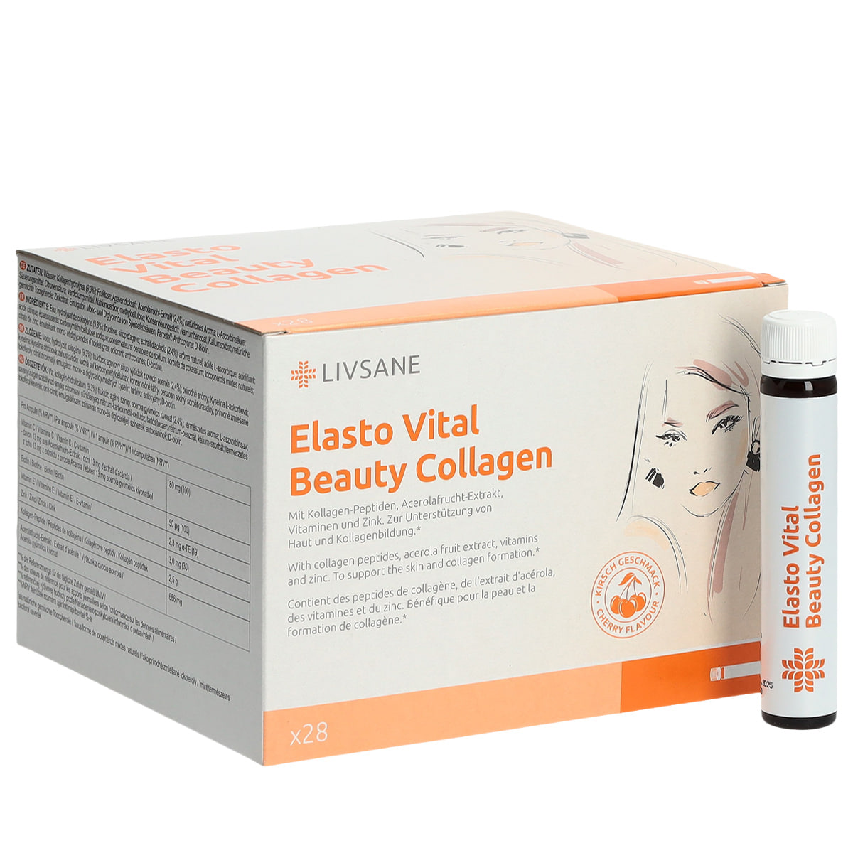 Elasto Vital Beauty Collagen - 28 Ampoules