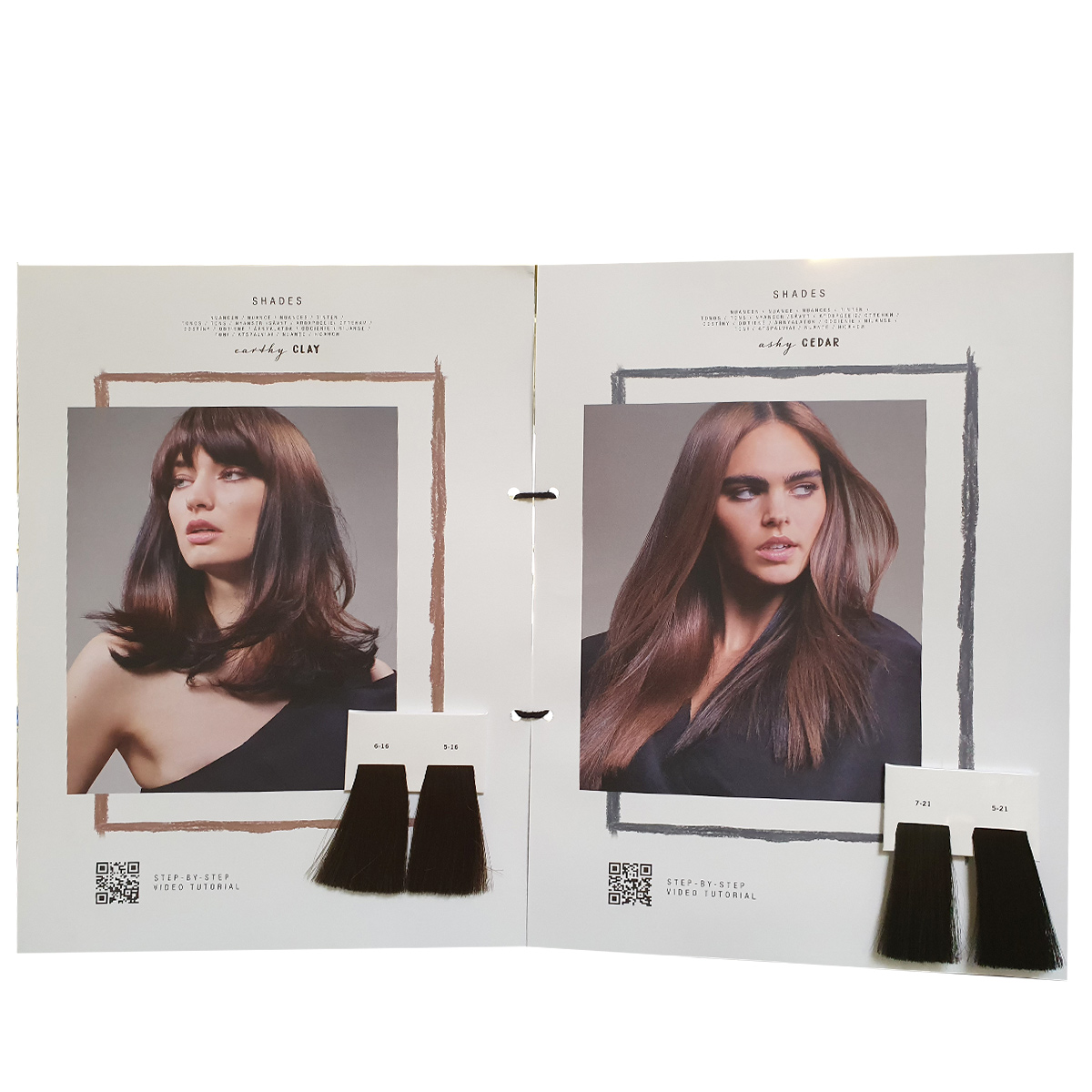 Igora Ashy Cedar & Earthy Clay Essentials colour card