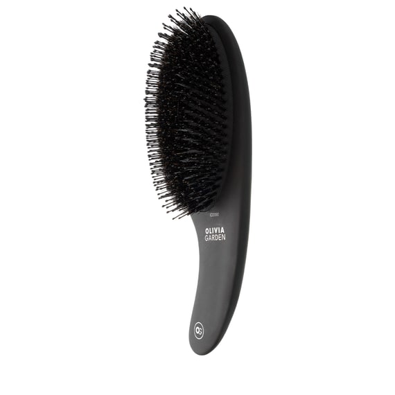 Expert Care Curve Boar&Nylon Bristles Matt Black