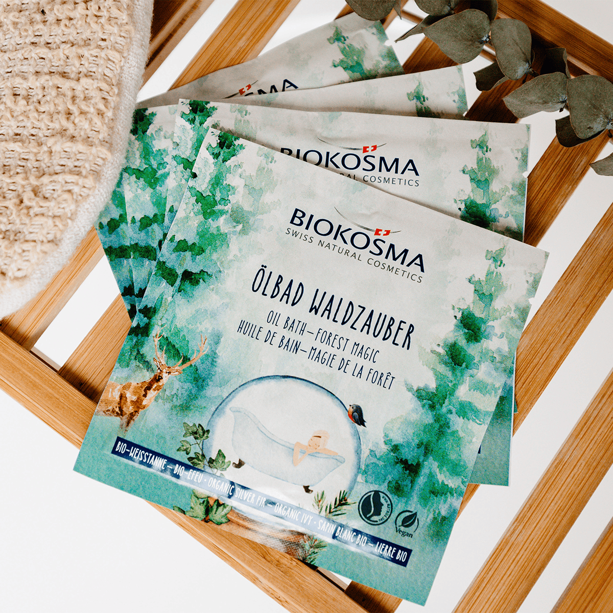 Huile pour le bain magie de la fôret sapin argenté BIO -  lierre BIO Sachet