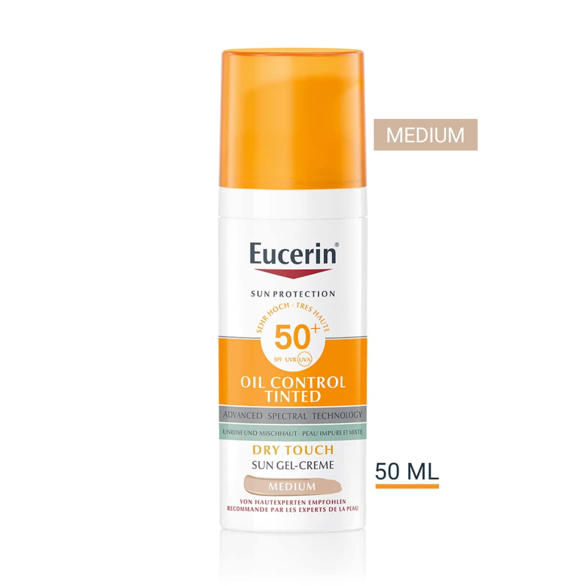 Sun Oil Control Sun Gel-Creme teinté Medium SPF50+
