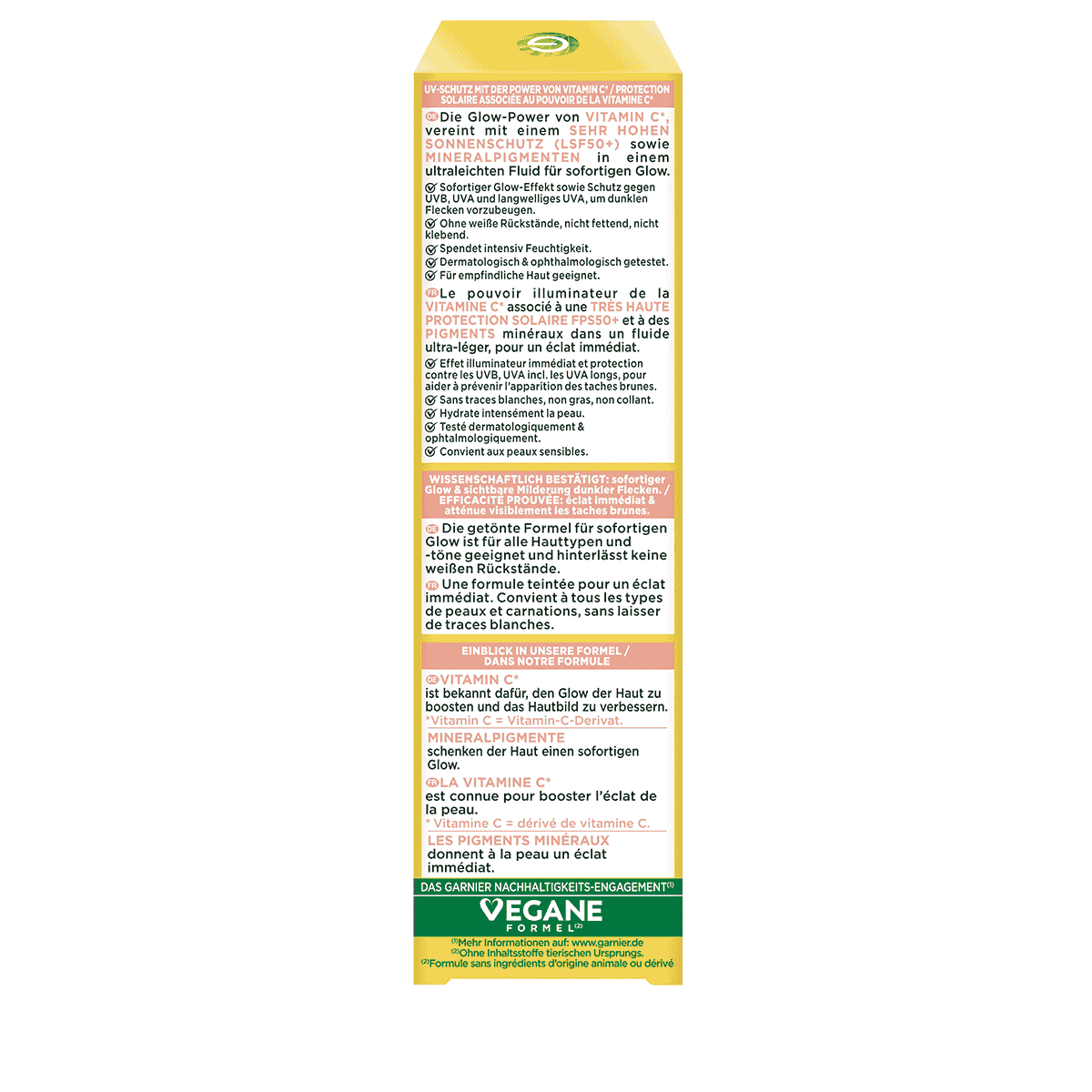 Vitamine C Fluide solaire quotidien Glow avec SPF 50