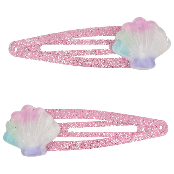 Set De Brosses À Cheveux Coquillage - Rose