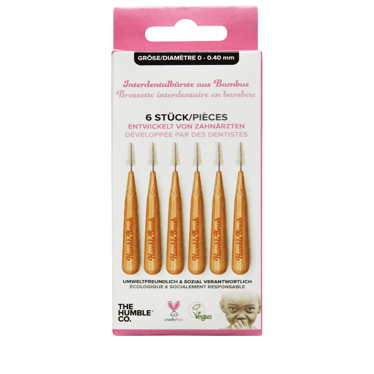 Interdental Brush 0.40 mm Pink                