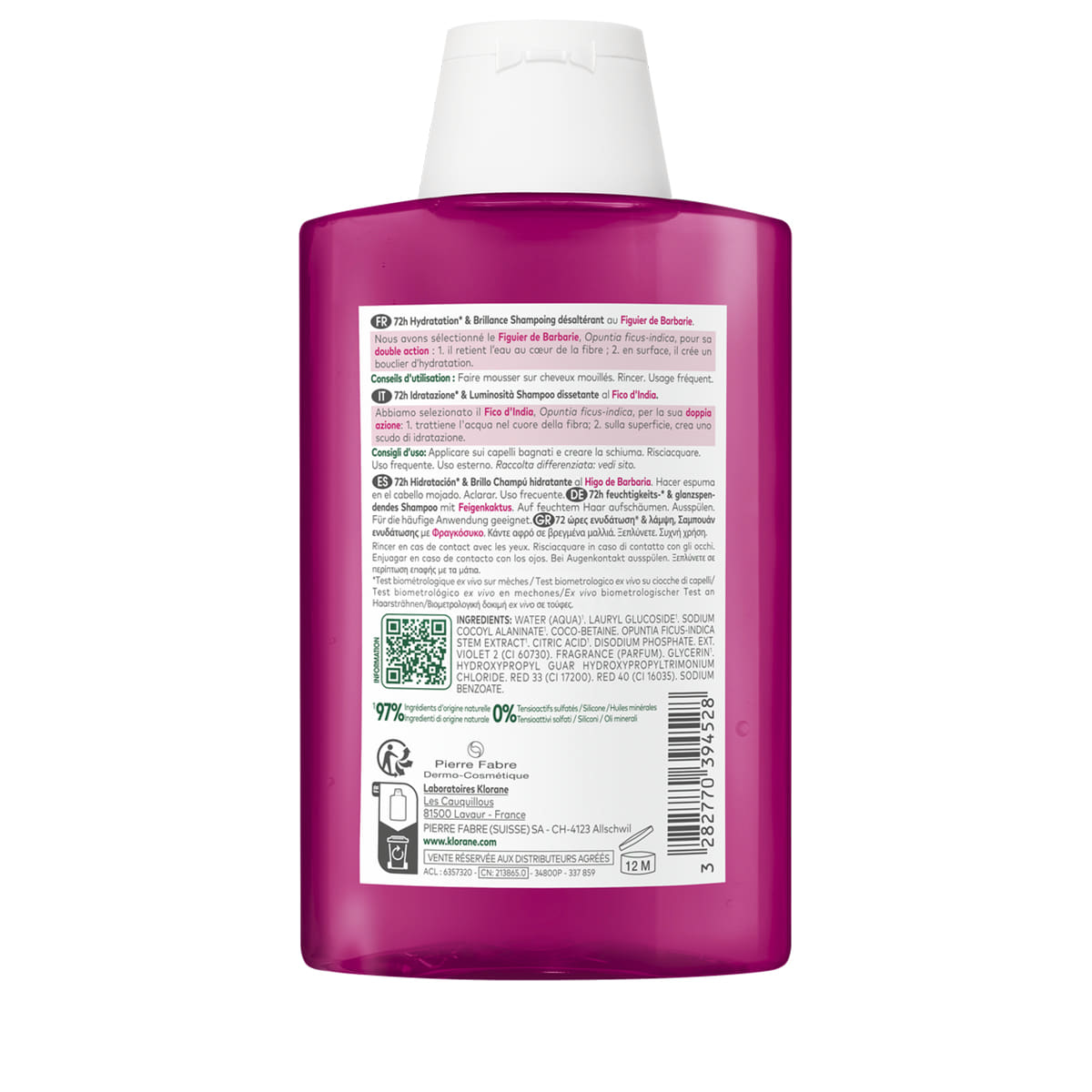Shampoo Idratazione & Lucentezza per Capelli Disidratati