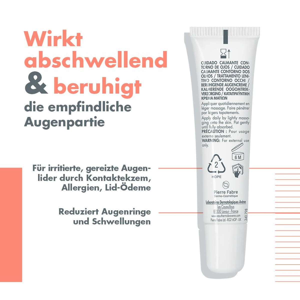 Beruhigende Augencreme