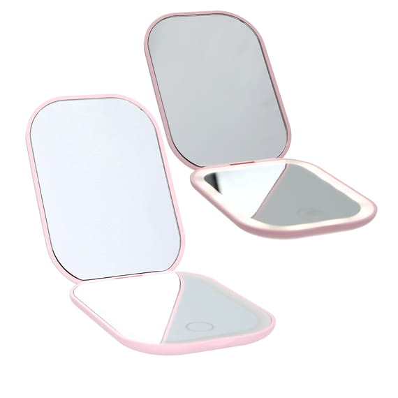 Miroir de poche LED