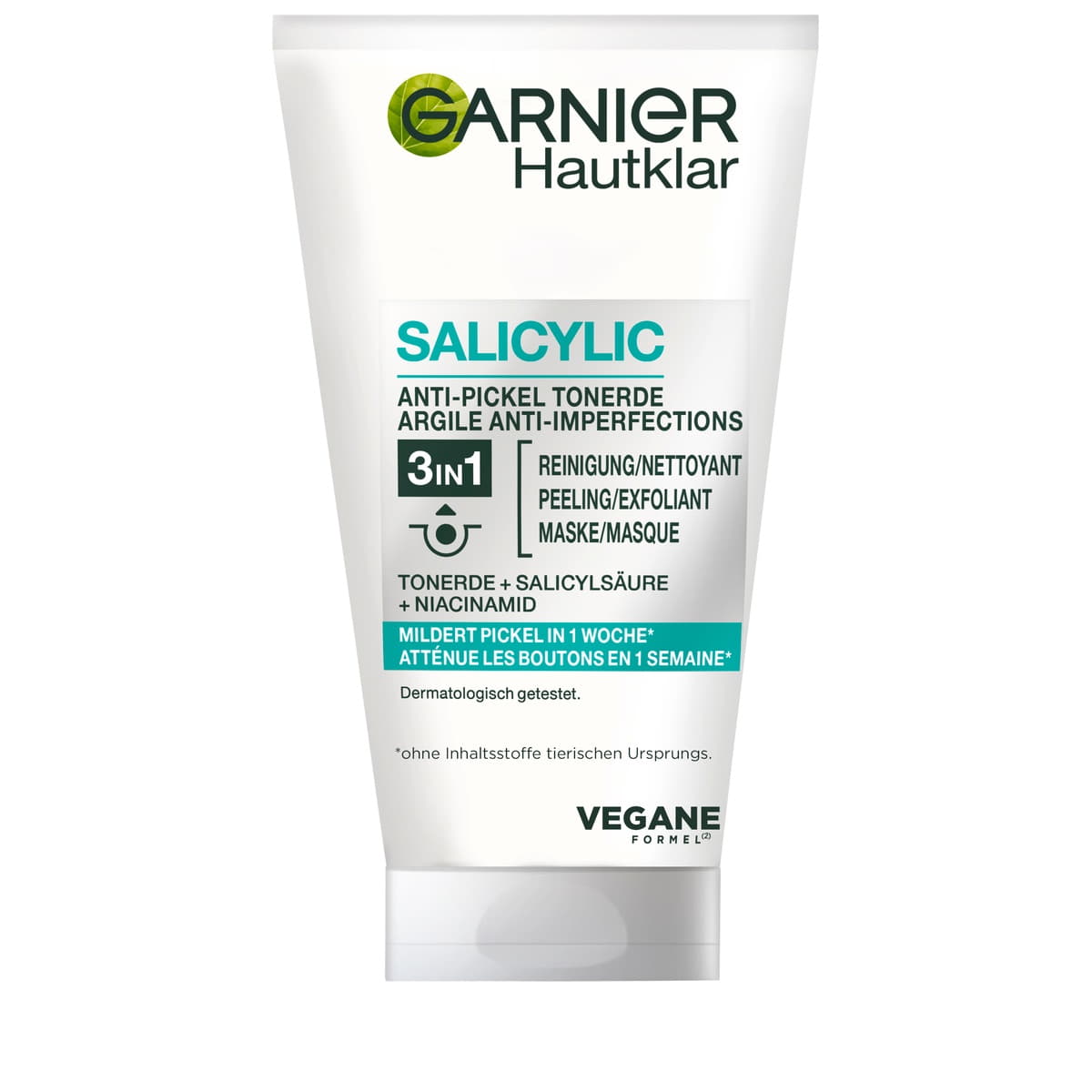 Hautklar 3-in-1 Reinigung + Peeling + Maske