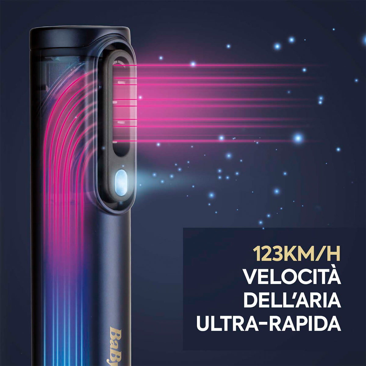 Spazzola ad Aria Air Wand blu/oro AS6550CHE