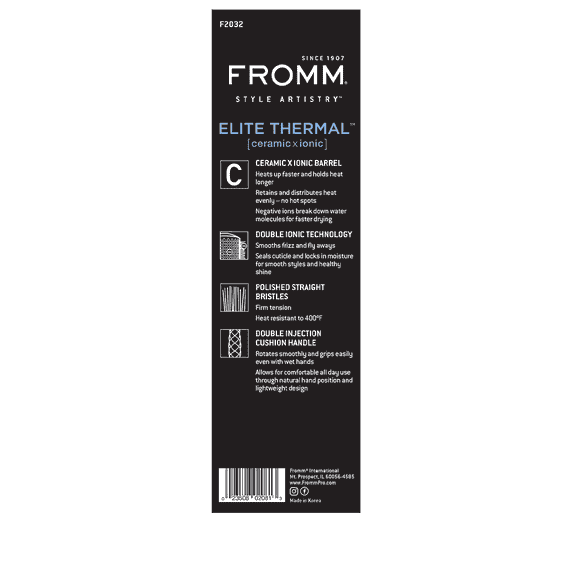Elite Thermal 1" Brosse Ronde Ceramic