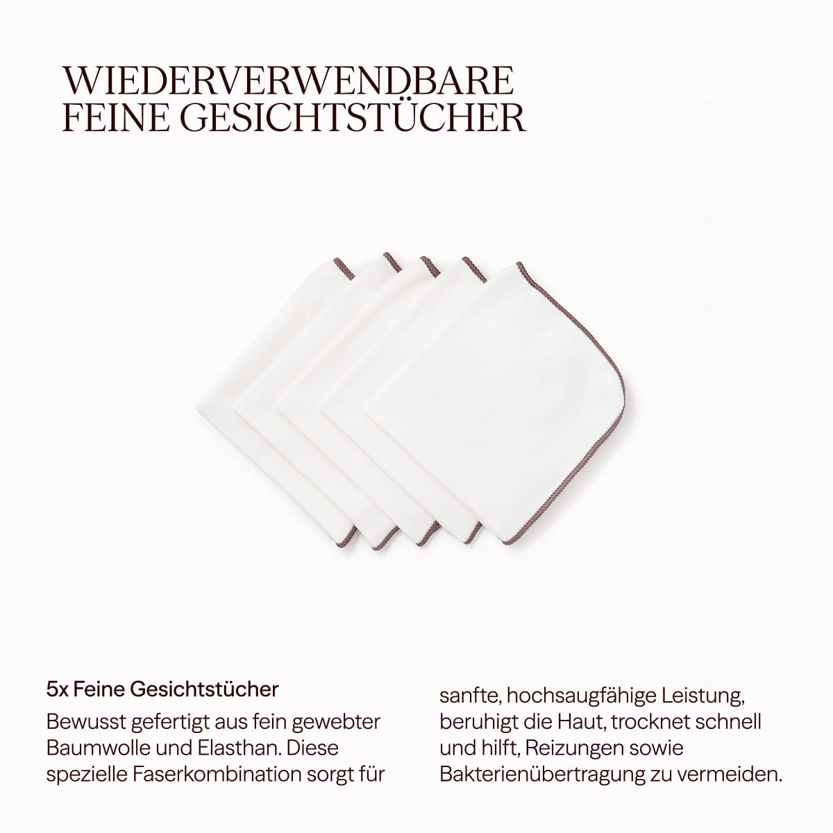 Ultrafeine Gesichtstücher - 5er Set