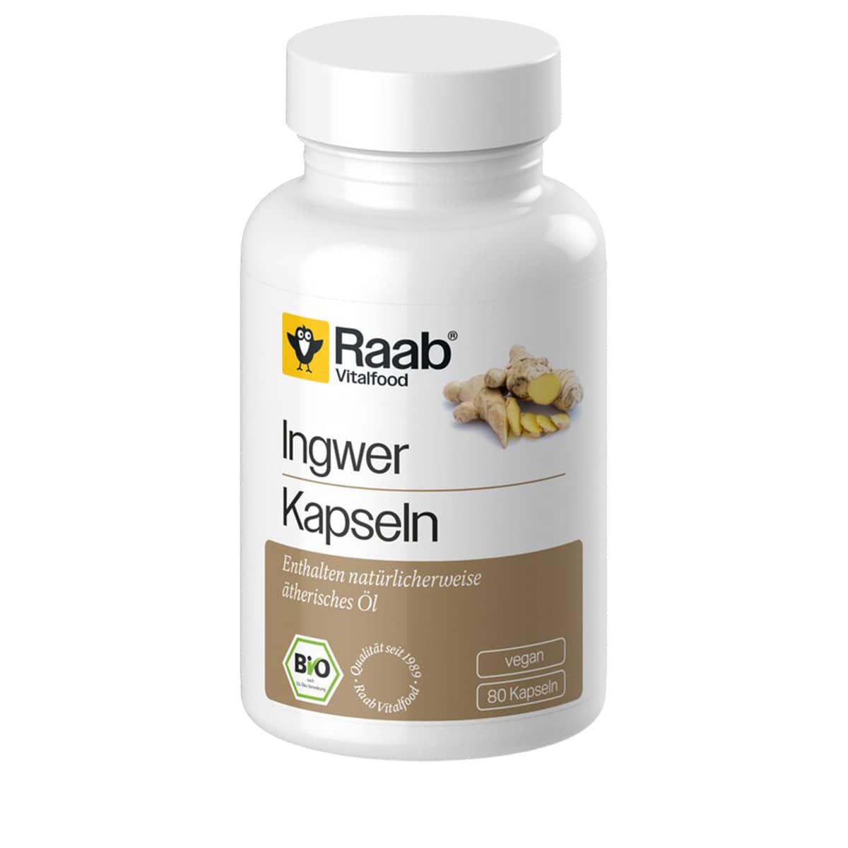 Capsules de gingembre biologique