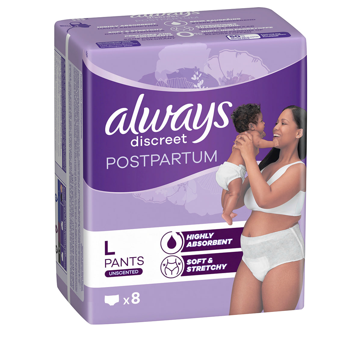 Discreet Incontinence Pants Postpartum L - 8 pcs.