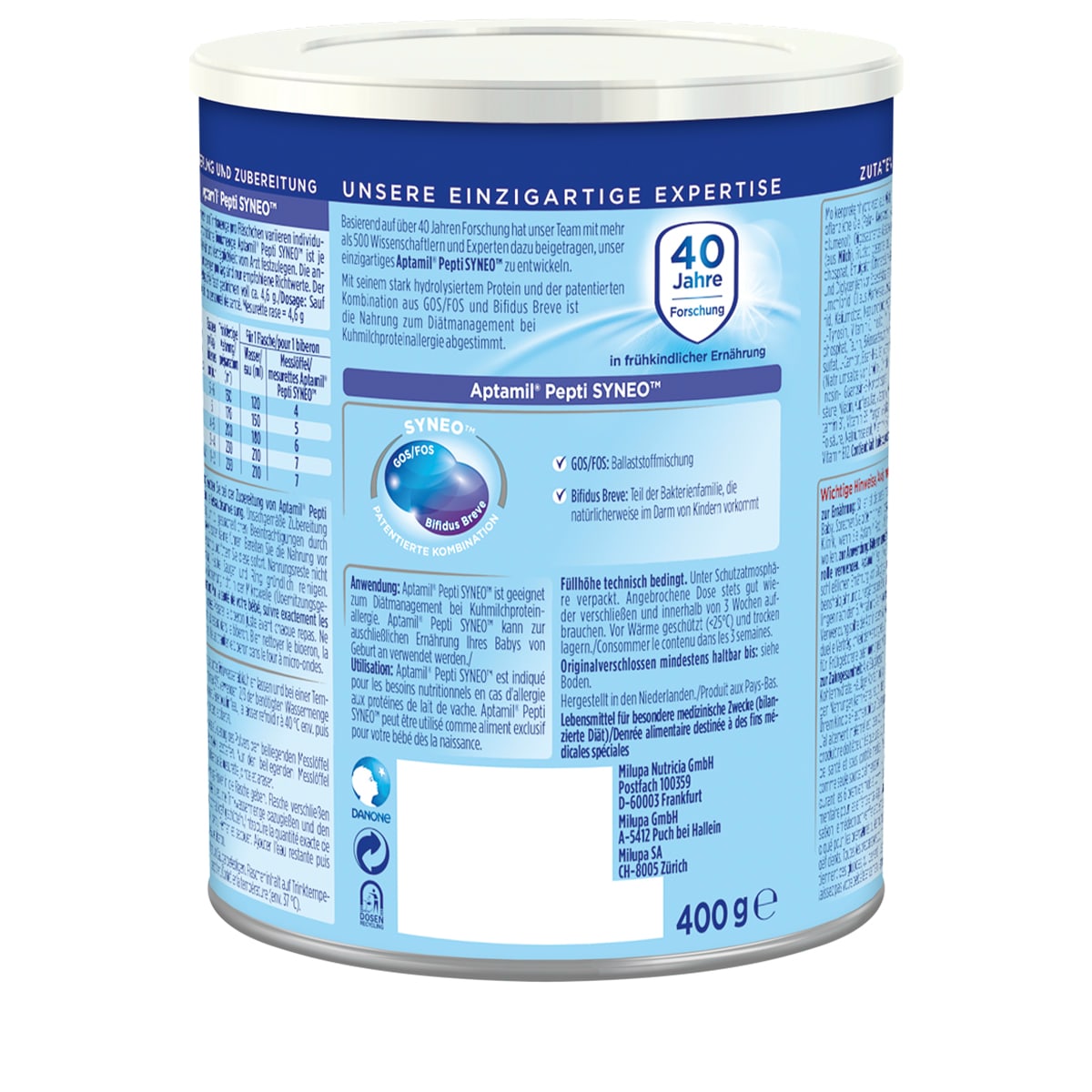 Special Nutrition - Cow's Milk Protein Allergy