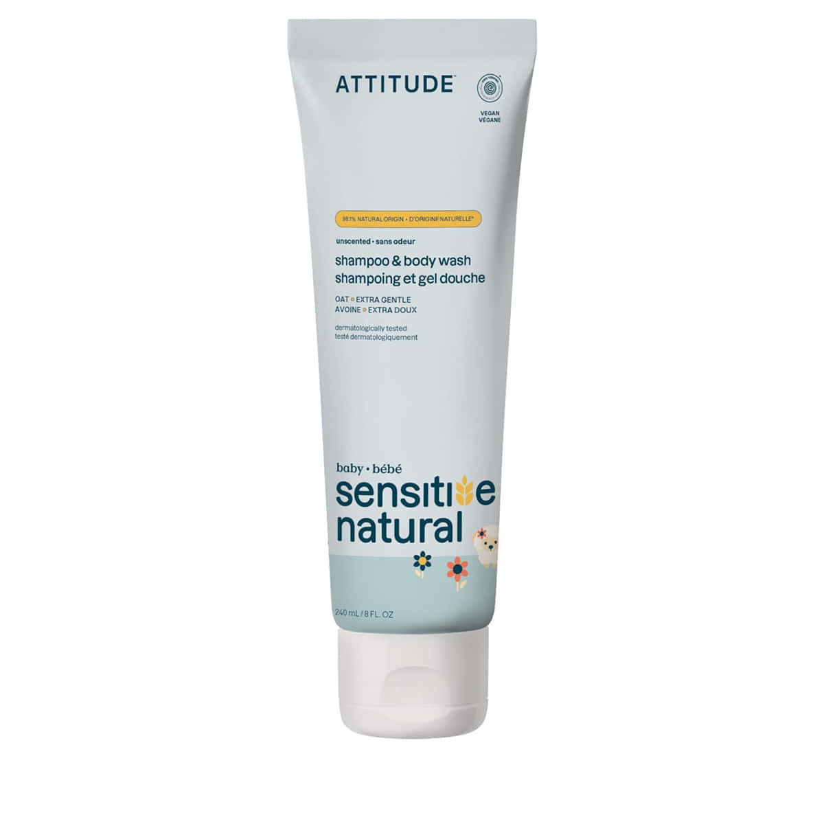 Shampooing & gel douche bébé 2-en-1 sans parfum