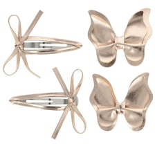 Butterfly On Clip & Click Clack - Bronze