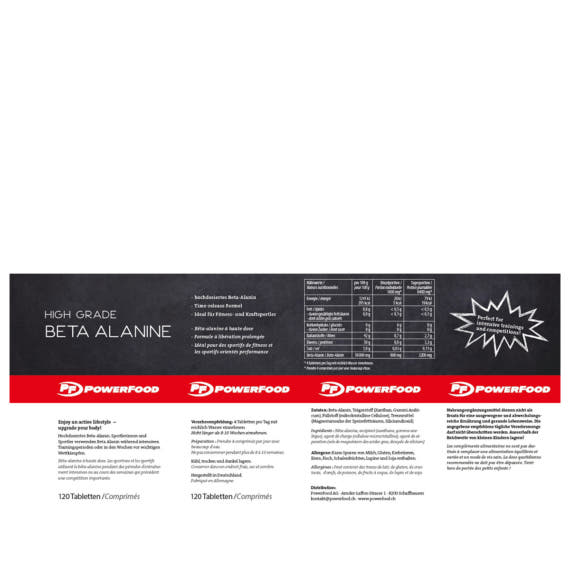 High Grade Beta Alanine (120Tabs) 