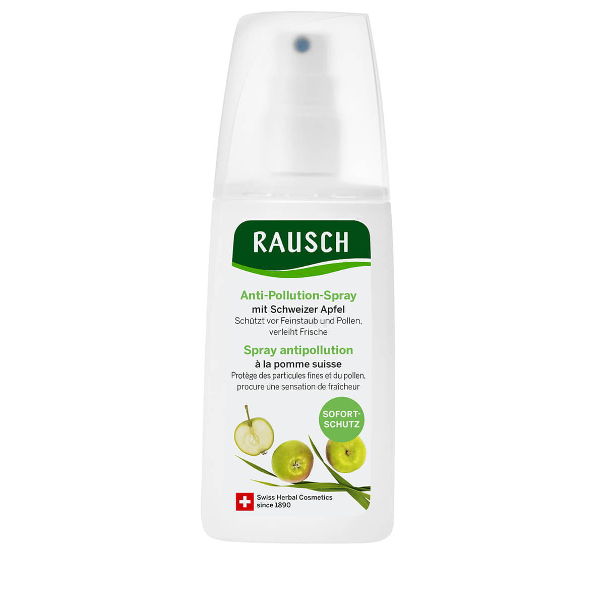 Anti-Pollution-Spray mit Schweizer Apfel