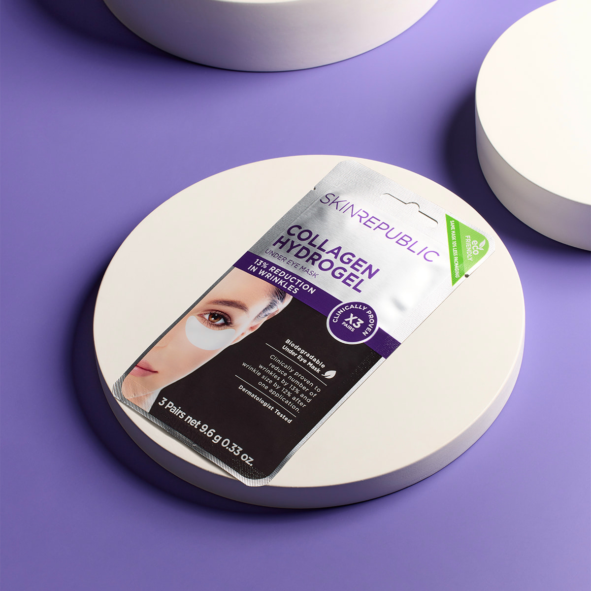 Collagen Hydrogel Under Eye Patches - 3 pairs