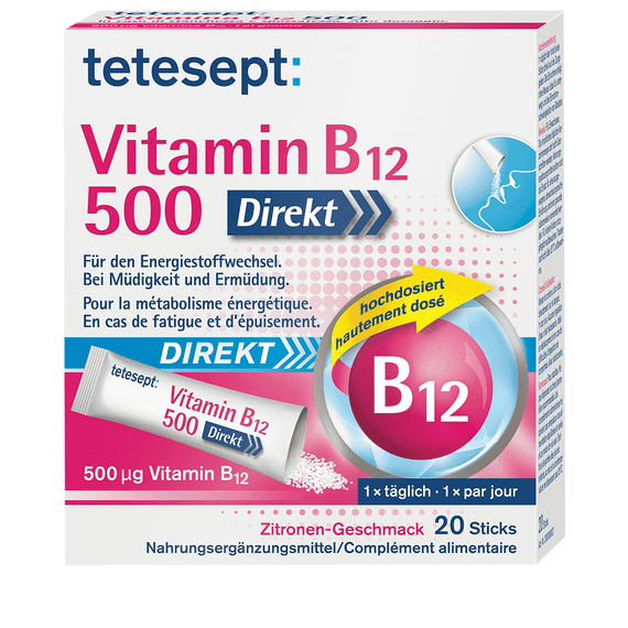 Vitamine B12 500 – 20 Bâtonnets