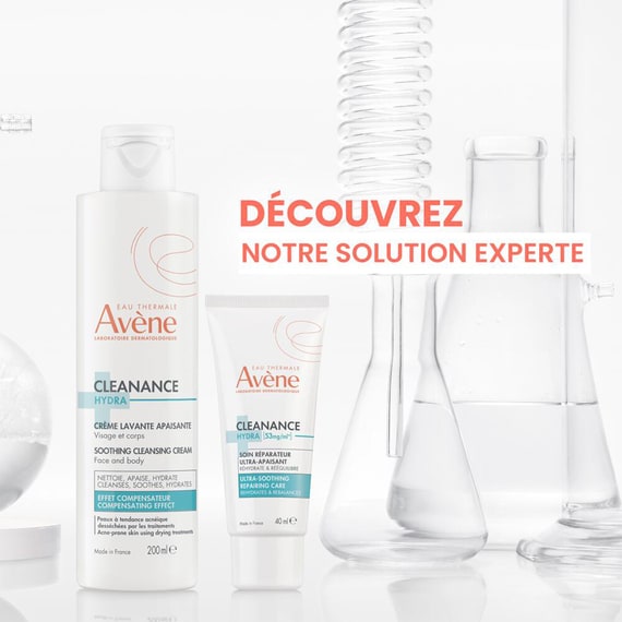 Crème hydratante apaisante pour traitements contre l’acné