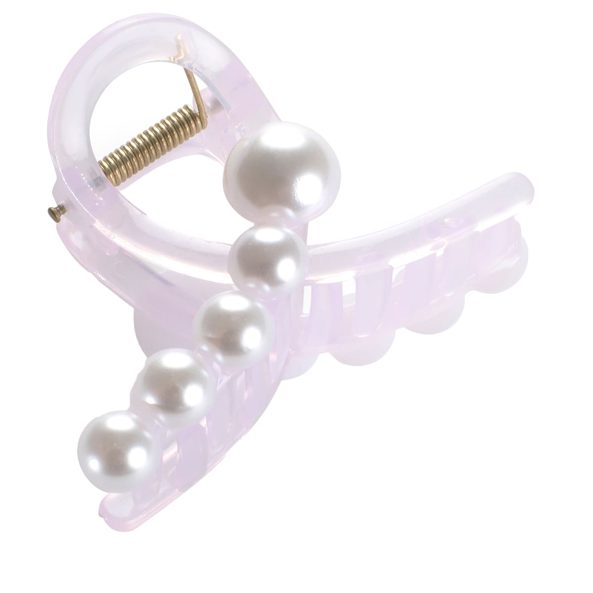 Pince À Cheveux Avec Perles Et Pince À Cheveux Avec Noeud - rose