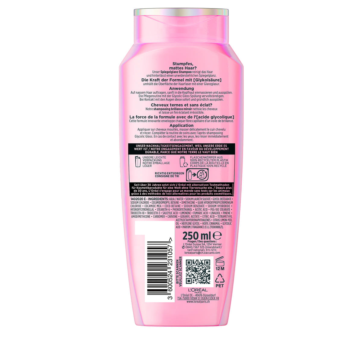 Glycolic Gloss Shampooing brillance miroir