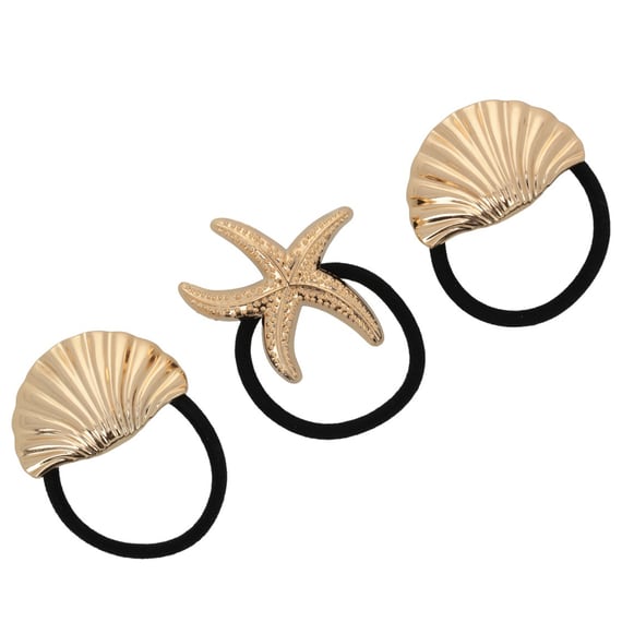 Set Elastici Per Capelli - Oro