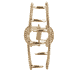 Klemme Strass - Gold