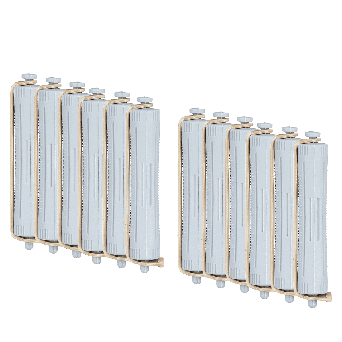 Bigoudis FPS 2 gris clair 13 mm (12 pcs.)