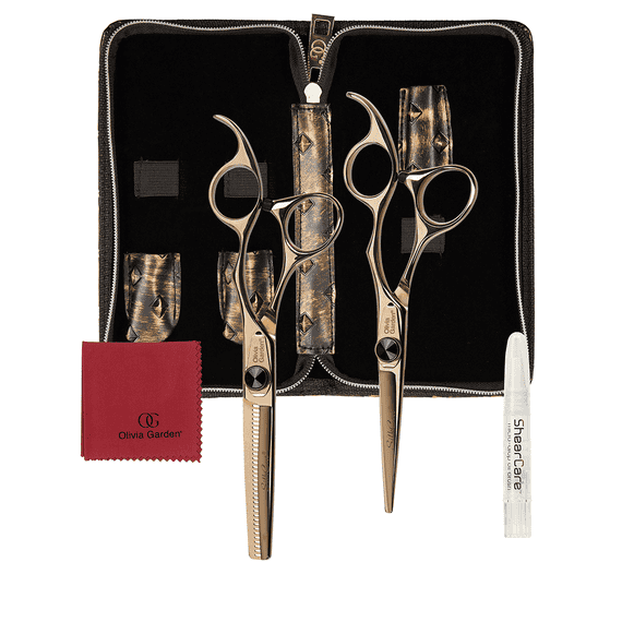 SilkCut nero/oro Set di 2 HS 5,75'/MS EUR RH