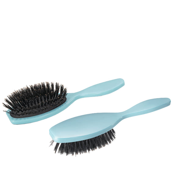 Spazzola per Capelli Basic Brilliance & Shine - rotondo Spazzola in Setole di Cinghiale