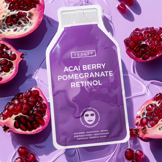 Sheet Mask Acai Berry, Pomegranate, Retinol