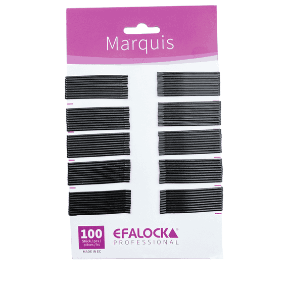 Marquis Haarklemmen 5 cm Schwarz 100 Stk.