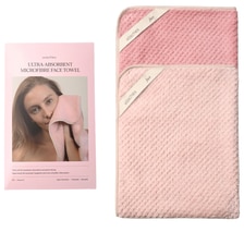 Ultra-Absorbent Face Towel - 2 Piece Set - Blush & Soft Rose