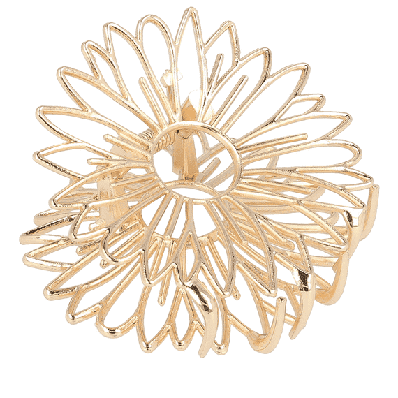 Haarklammer Blumenform gold