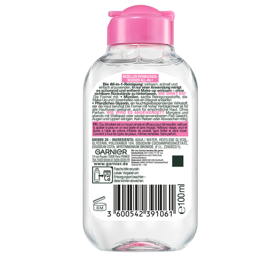 Eau micellaire démaquillante Peaux sensibles