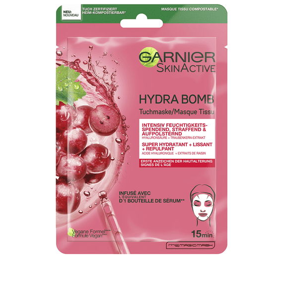 Hydra Bomb Sheet Mask Estratto di semi d'uva