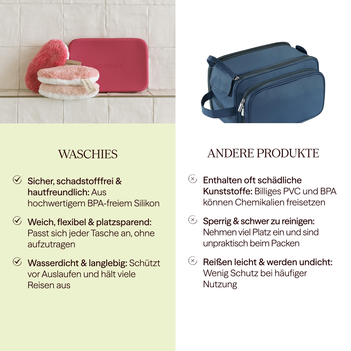 Wiederverwendbare Kosmetikbag - Medium