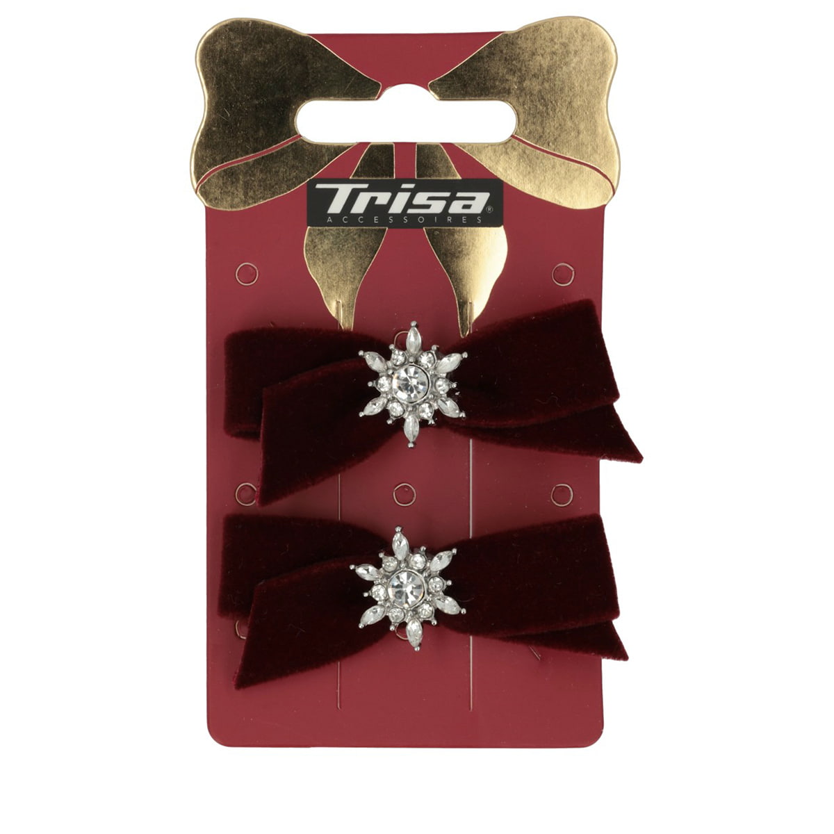 Velvet Bow On Hair Clip