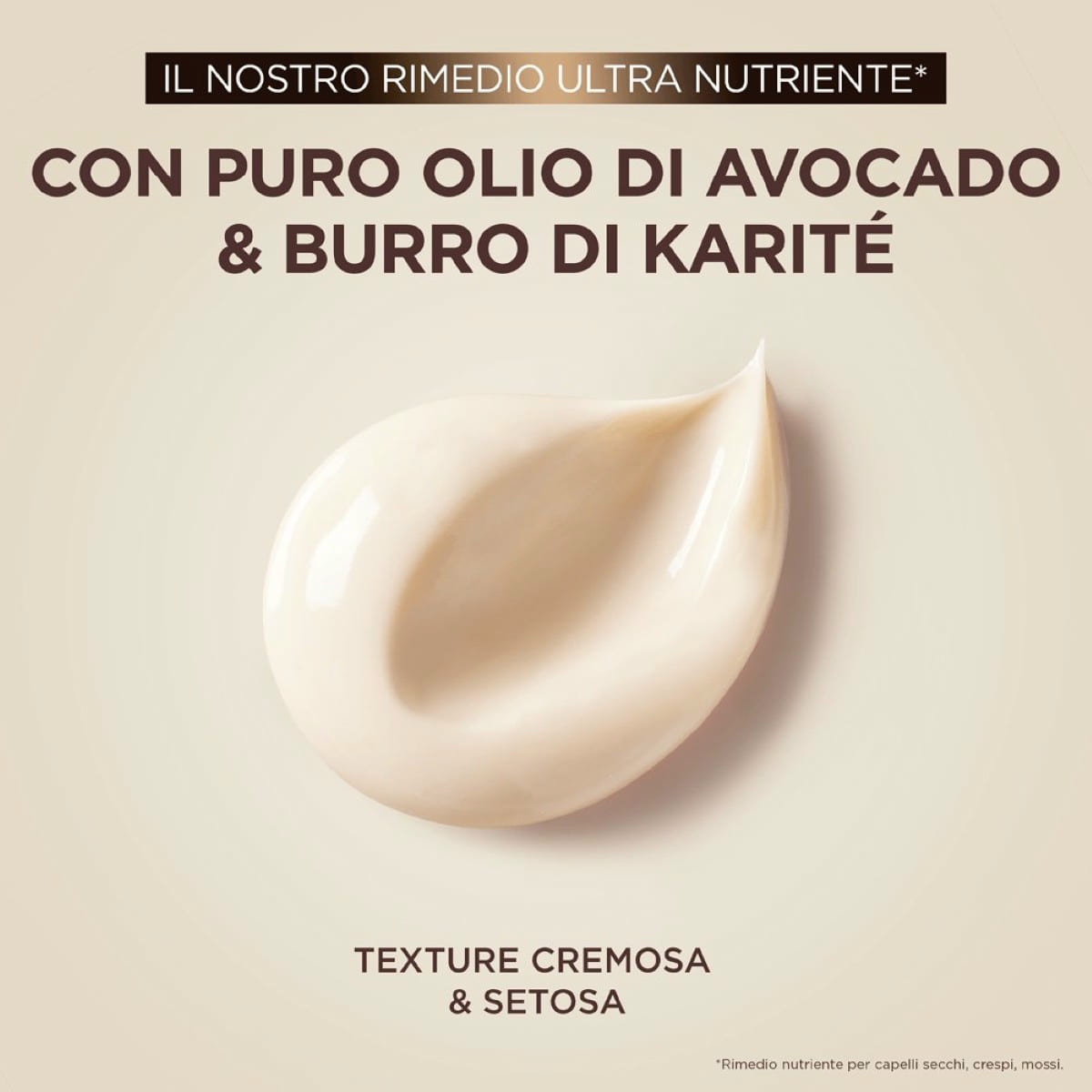 Crema Leave-In Nutriente con Olio di Avocado Puro & Burro di Karité