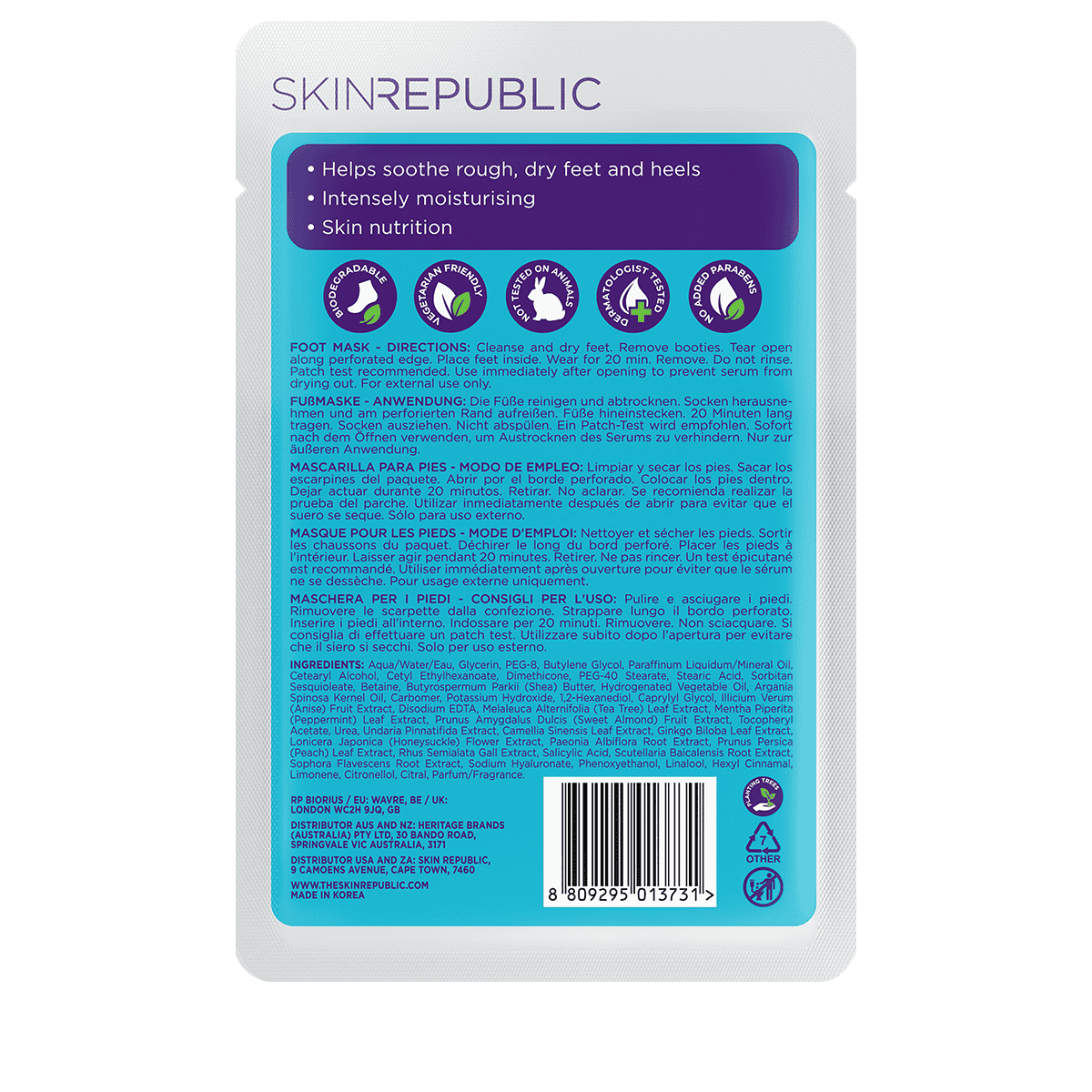 Foot Repair Fussmaske