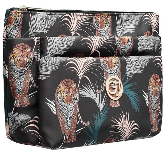Trousse De Maquillage - Black Tiger & Palm