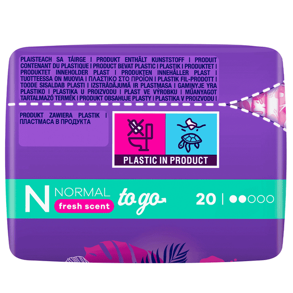 Pantyliners Normal Fresh Scent To Go - 20 Pcs.