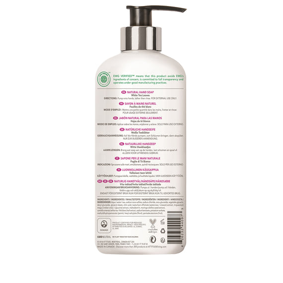 Sapone mani naturale foglie di tè bianco