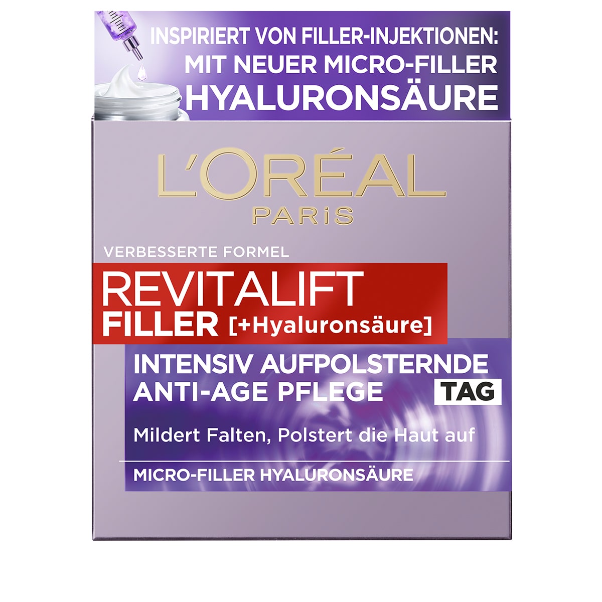 Filler (+Acide Hyaluronique) Soin Anti-Âge Jour Repulpant Intensif