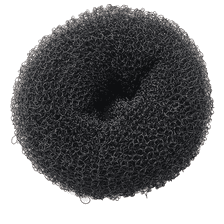 Knotenrolle klein, 6 cm Dia, schwarz