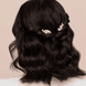 Petits peignes à cheveux avec perles, coloris doré, lot de 2